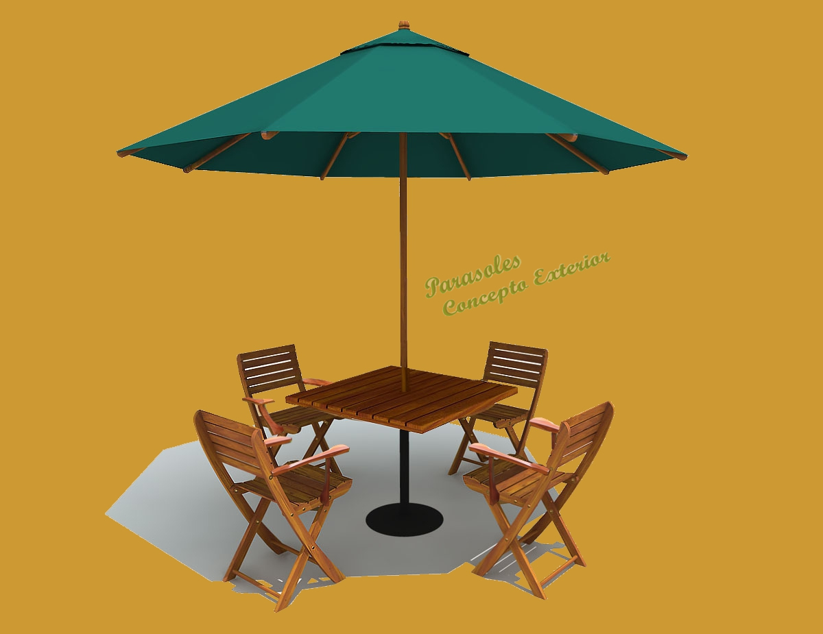 Silla con Brazo Mesa De 0.80x 0.80 Sombrilla de 2.50