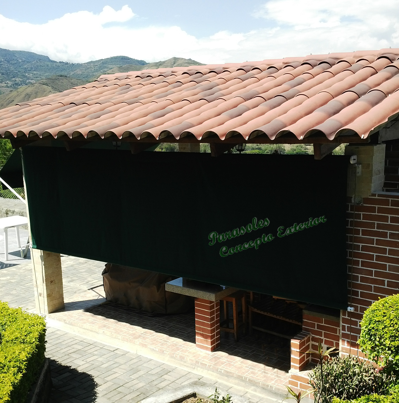 Parasol Vertical Con Guaya Importado